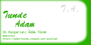 tunde adam business card